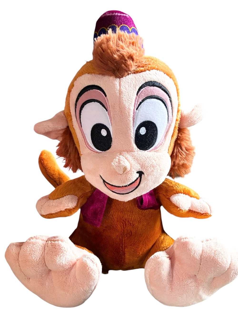 Authentic Disney Aladdin Abu Monkey Plush – Stuffed Animal with Fez & Vest